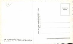 CPA Grau Of the King Gard Yachts in rest in the Port two Piers and two Lighthouses