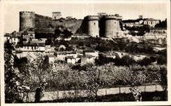CPA Villeneuve Ies Avignon Gard the Andaon Mount and Fort St Andre