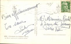 CPA Villeneuve Ies Avignon Gard the Andaon Mount and Fort St Andre