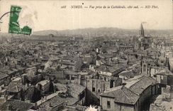CPA Nimes Vue prise de la Catbedrale cote sud