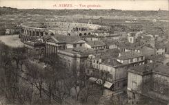 CPA Nimes Vue Generale Arenes 