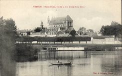 CPA Vernon Notre Dame Seen of Right Bank of the Seine