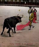 CPA Corrida Gallito despues de un pichazo