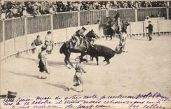 CPA Corrida Una mala vara