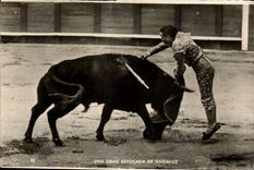 CPA Corrida Una Gran Estocada De Andaluz