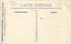 CPA Exposition Maritime de Bordeaux Facade du Grand Palais Chocolat de Gueyenne Le Meilleur des Dejeuners