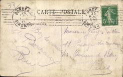 CPA Bordeaux la passerelle Train 