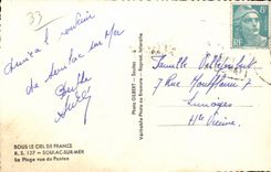 CPSM Soulac on sea the beach seen of the Pontoon