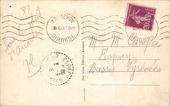 CPA Bordeaux la jetee et le boulevard promenade Les hotels