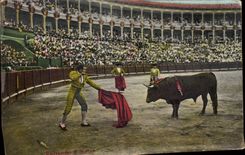 CPA Corrida Taureau Enrtado a matar