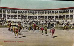 CPA Corrida Taureau Entrada de la cuadrilla