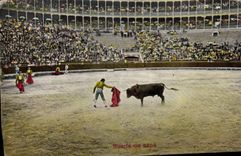 CPA Corrida Taureau Suerte de Capa