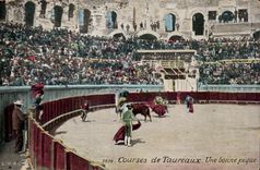 CPA Corrida Taureau Course de taureaux Une bonne pique
