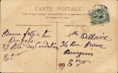 CPA Fantaisie Heureuse annee Oiseau
