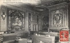 CPA Rennes Palais de Justice Premiere Chambre Civlle Magnifiques tapisseries des Gobelins