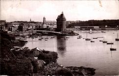 CPA Sint Servan Le Port St Pere et la Tour Solidor
