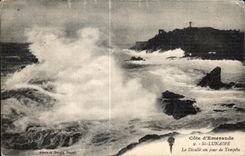 CPA Cote Lunar Emeraude St Separates It one day of Storm