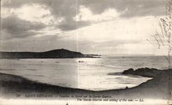 CPA Saint Lunar To lay down Sun on Gorde Guerin The Keeps Guerin and Setting off the Sun