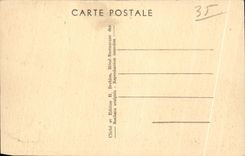 CPA Rotheneuf Cote D Emeraude Entree des Rochers Sculptes l Egyptien face aux flots
