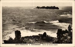 CPA Cote D Emeraude Rotheneuf Entree des Rochers sculptes