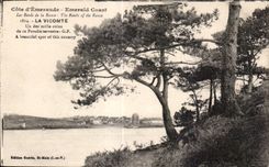 CPA dimensiona la costa esmeralda de Emeraude de los bordes de rancio el Banles el Rance el vizconde