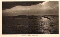 CPA Dinard La Rade au lever du Soleil