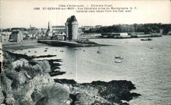 CPA St Servan sur Mer vue Generale prise du Maregraphe General view taken from the tide well