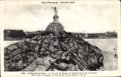 CPA St Servan sur Mer La Vierge de Bizeux a l embouchure de la Rance The Virgin of Bizeux at the mouth of the Rance
