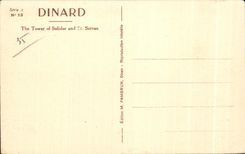 CPA Dinard la Vicomte Tour Solider et St Servan