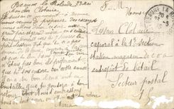 CPA Fantaisie Femme Mes Pensees sont pour toi et j attends patiemment ton retour alorieux Militaria 