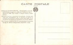 CPA Ossuary of Douaumont Photographs in the plane the day of its official unveiling