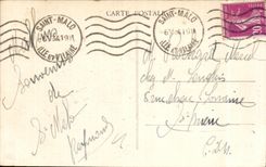 CPA Saint Malo (Brittany) the Castle Esplanade St Vincent