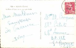 CPA Ajaccio (Corsica) the Bay Ajacclo View