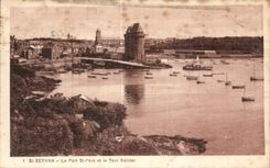 CPA St Servan Le Port St Pere et la Tour Solldor 
