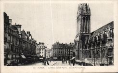 CPA Caen the Place Saint Pierre Saint Pierre Places