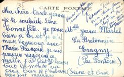 CPA Cancale el rio grande e isla de I del amarra