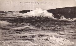 CPA Cancale Details of Waves to the Point of Grouin