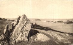 CPA Cancale Island of the Moors Lighthouse of Pierre