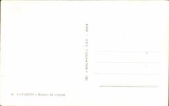 CPA Gavarnie Retour du Cirque Ane Donkey