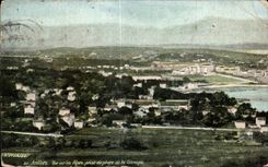 CPA Antibes Vue sur les Alpes prise du phare de la Garoupe 