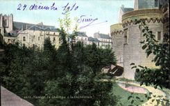CPA Nantes the Castle the Cathedral