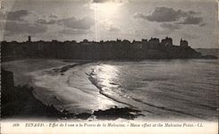 CPA Dinard Effet de I une a la Pointe de la Maloune Moon effect at the Malouine Point