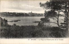 CPA Dinard la playa Prioress tomado del vizconde