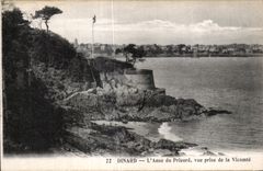 CPA Dinard Panse du Prieure Vue Prise de la Vicomte