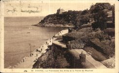 CPA Dinard La Promenade des allies at la Pointe du Moulinel