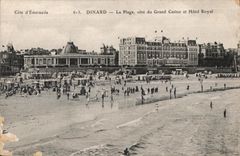 CPA Dinard La Plage cote du Grand Casino et Hotel Royal