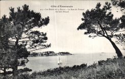 CPA Les Bords De La Rance La Baie du Prieure Au loin Dinard
