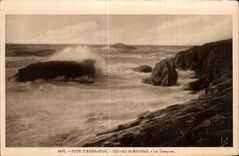 CPA Dinard St Enogat La Tempote