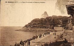 CPA Dinard (L et V) La Digue Premenade et Pointe du Moutinet