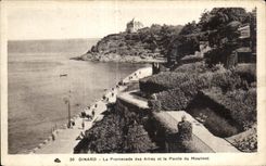 CPA Dinard La promenade des Ailies et la Pointe du Moulinet